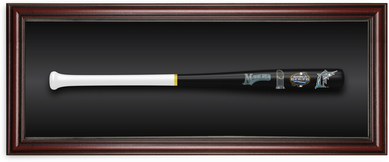 Florida Marlins 2003 World Series Bat Art by Gametime Fan Shop