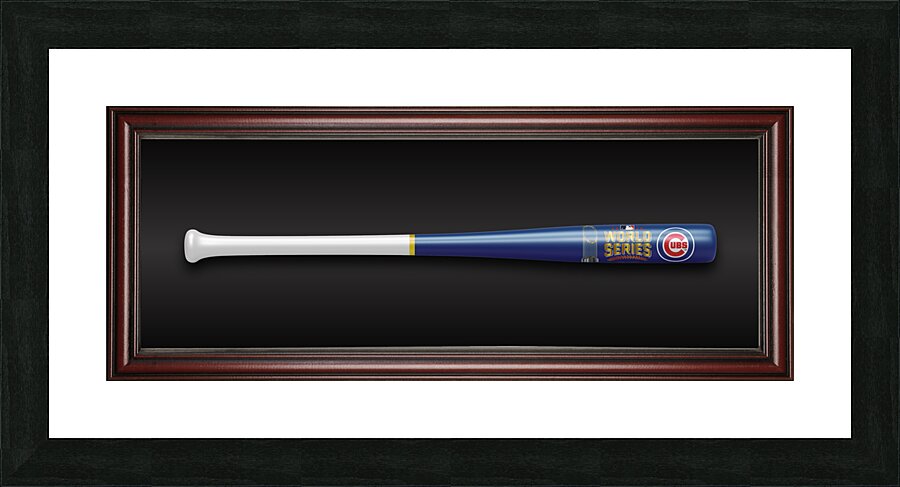 Chicago Cubs 2016 World Series Bat Art Picture Frame print