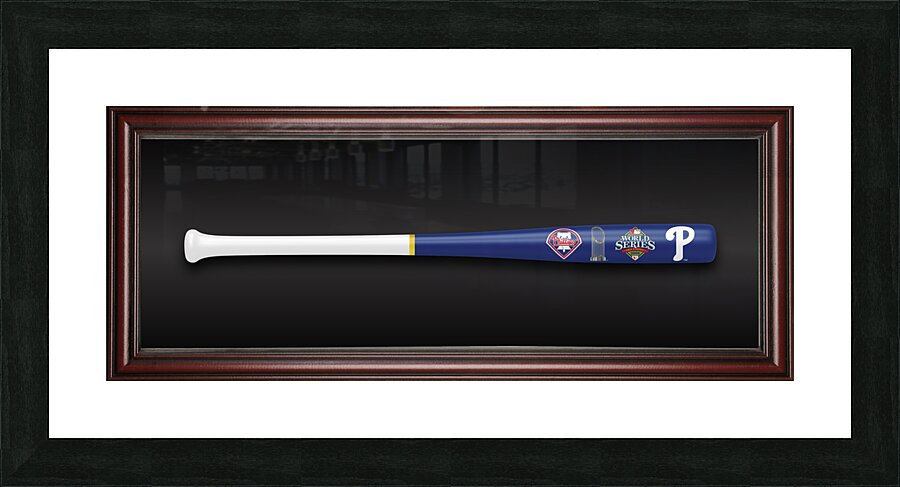 Philadelphia Phillies 2008 World Series Bat Art.j Picture Frame print