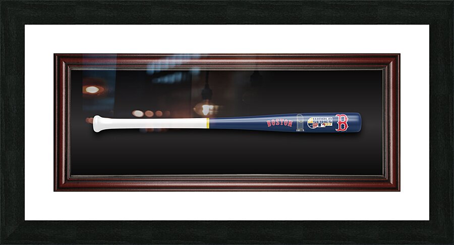 Boston RedSox 2007 World Series Bat Art Picture Frame print
