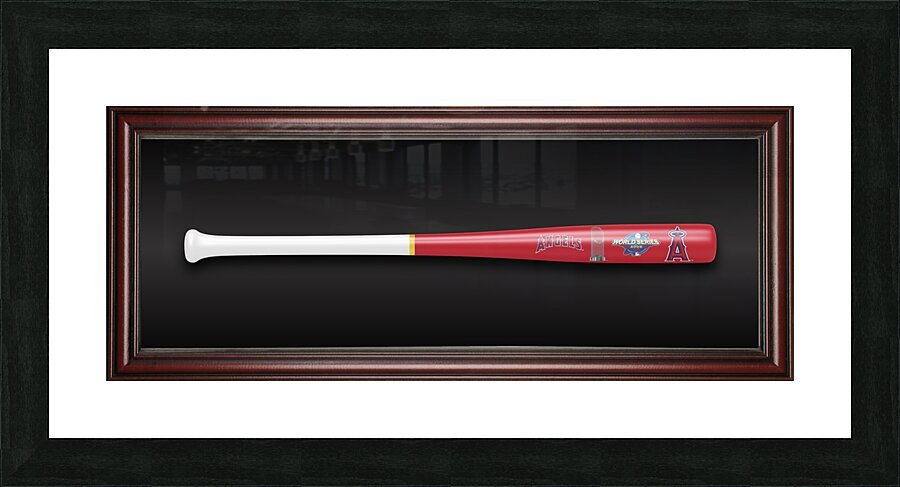 Anaheim Angels 2002 World Series Bat Art Picture Frame print