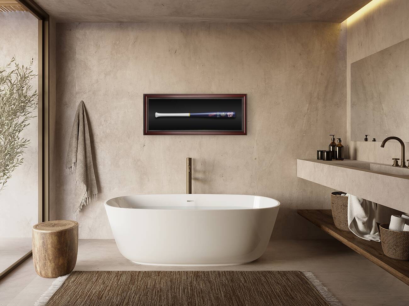 Washington Nationals 2019 World Series Bat Art.jp Reproduction