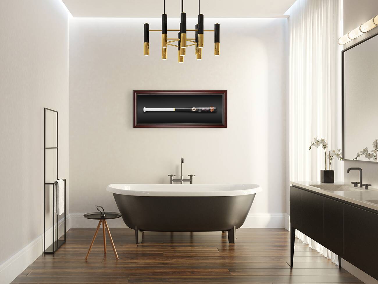 San Francisco Giants 2014 World Series Bat Art.jp Reproduction