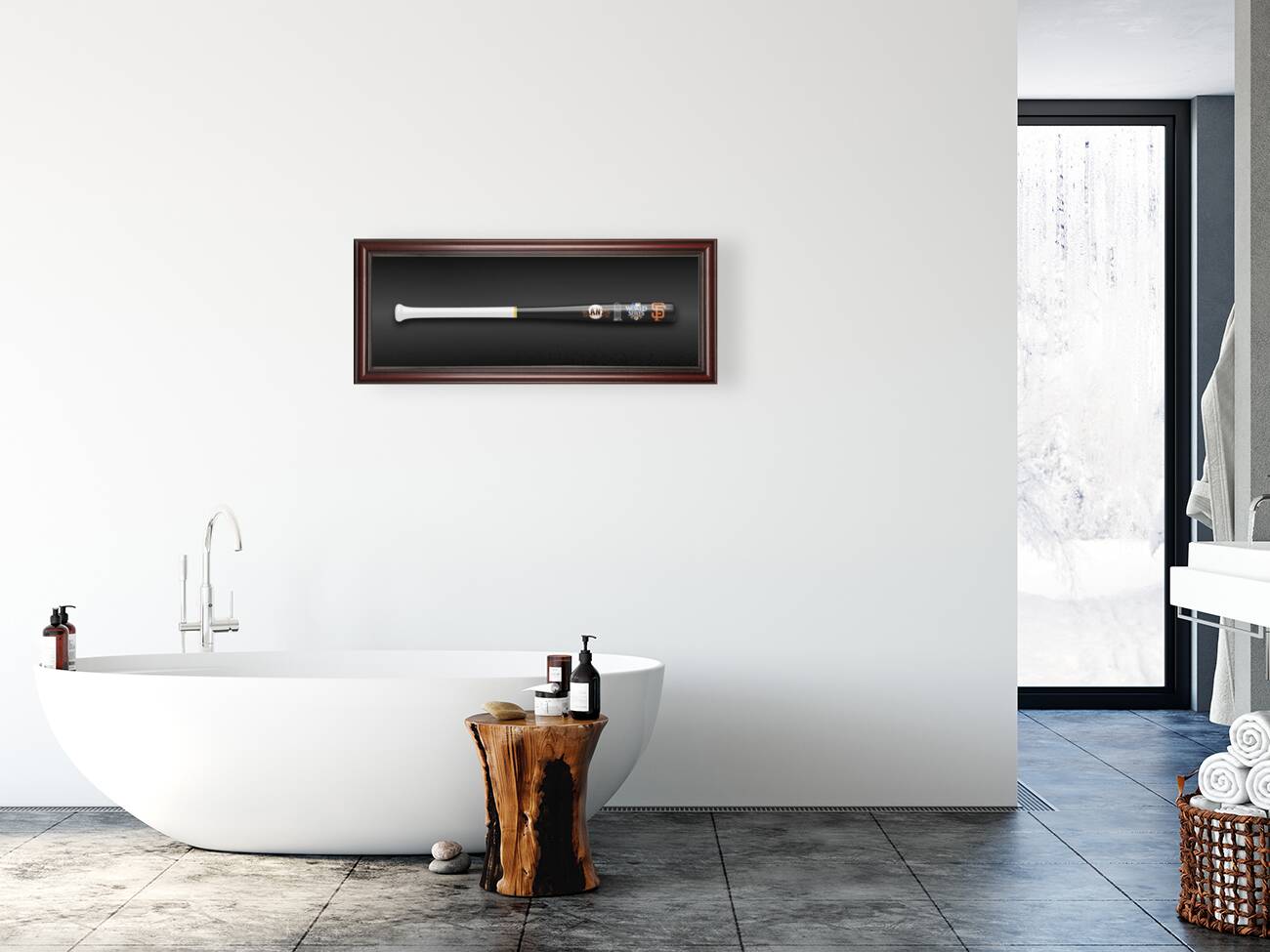 San Francisco Giants 2010 World Series Bat Art.jp Reproduction